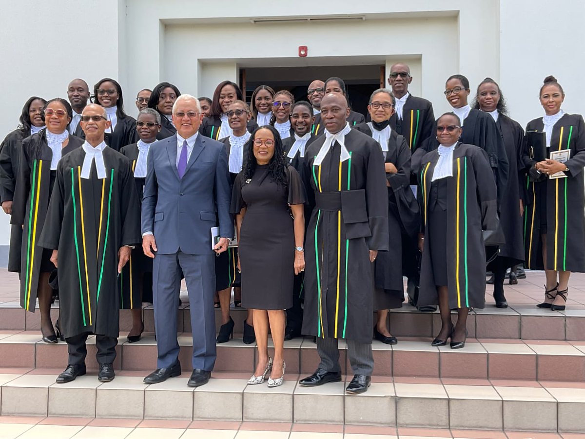 Yesterday I joined CJ Bryan Sykes, President of the Court of Appeal, Justice Patrick Brooks, Opposition Spokesman Donna Scott Mottley, and other members of the Judiciary, for praise and worhsip to celebrate the 60th year of the Court of Appeal. <a href="/jamjudiciary/">The Judiciary Of Jamaica</a> <a href="/Keithlegaleagle/">Keith Bishop</a>