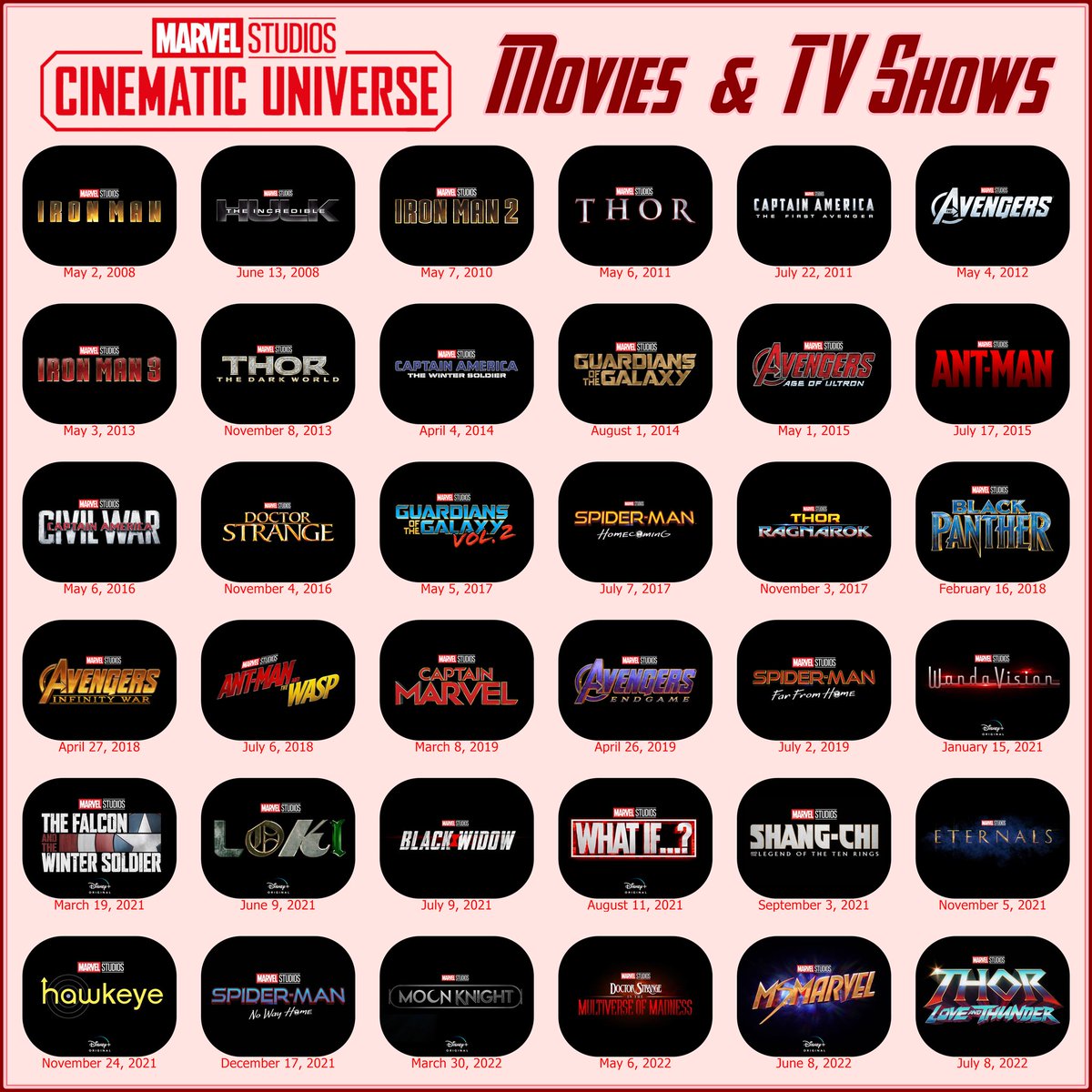 praninDIKA's tweet photo. Film² & Serial² MARVEL STUDIOS Cɪɴᴇᴍᴀᴛɪᴄ Uɴɪᴠᴇʀsᴇ, sejauh ini....
Mana yg udah ditonton?
#Marvel
#MarvelStudios
#MarvelCinematicUniverse
#MCU
#MCUMovies
#MCUFilms
#MCUShows
#MCUSeries https://t.co/X5FMbNmEaN