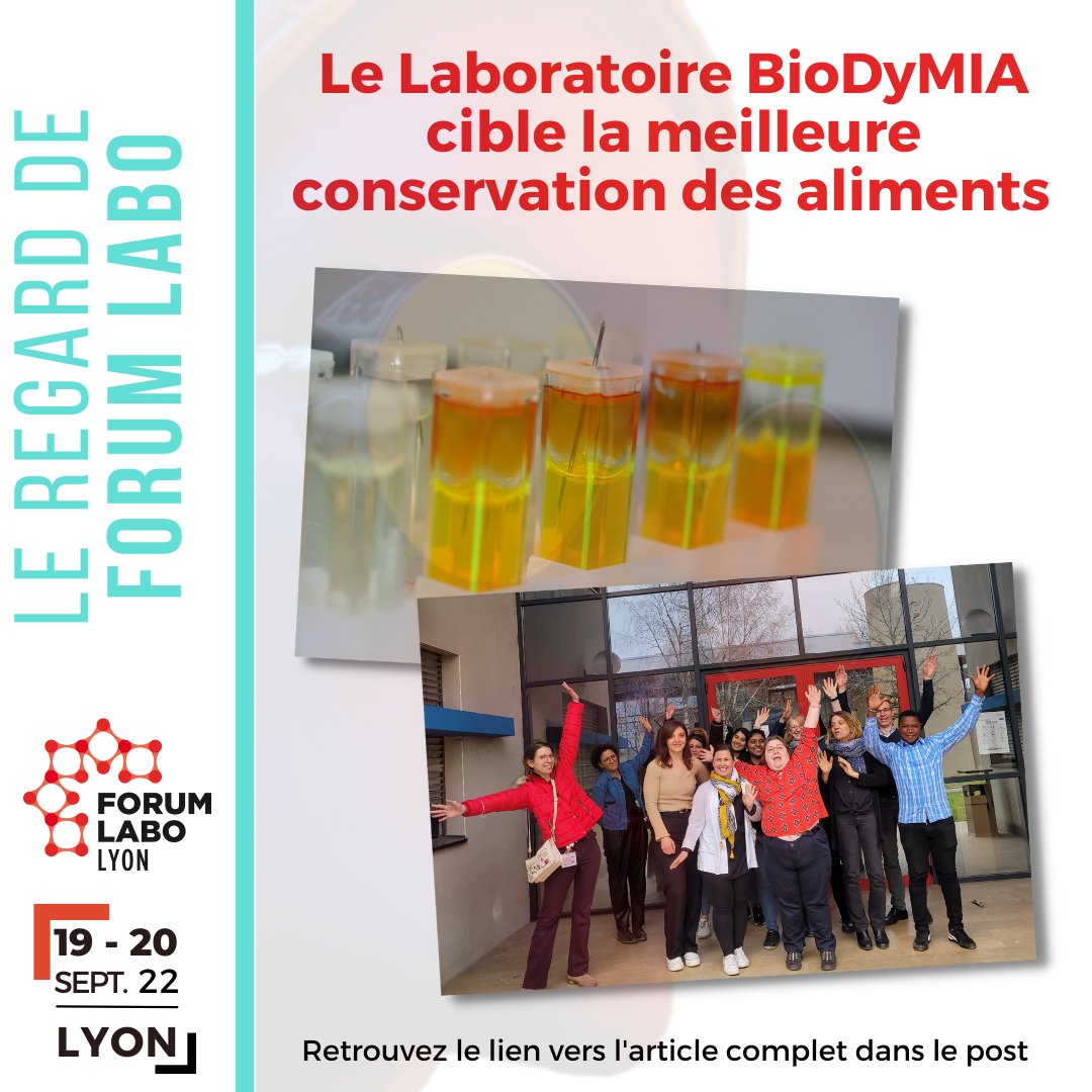 📌 Améliorer la conservation des aliments 
Lire l'article : forumlabo.com/lyon/fr-fr/REG…

🔴 Pour participer au salon Forum LABO Lyon 2022, demandez gratuitement votre badge ici :  bit.ly/3zO7pea

#recherche #innovation #technologie #industrie #laboratoire #alimentation