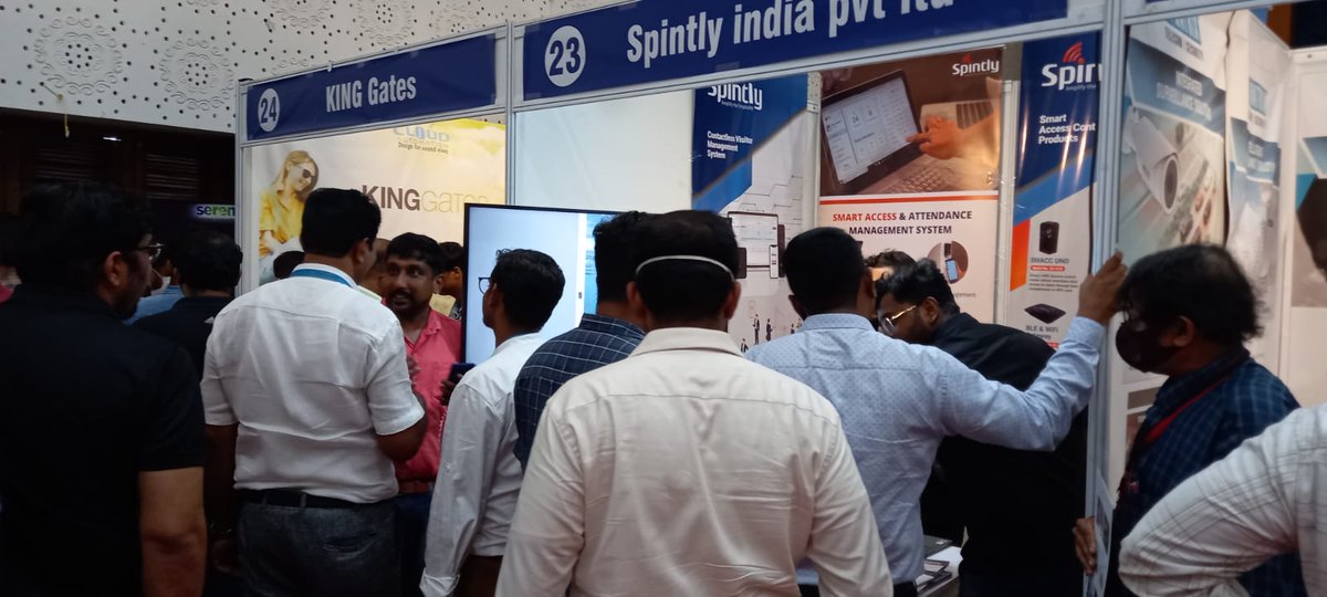 Spintly2's tweet photo. Successful participation at AKESSIA EXPO 2022 Ernakulum. Thanks to each and everyone who visited us and discussed our products, solutions, and related potential business. Contact us now: https://t.co/6cYUJbyTHL
#Spintly #accesscontrol #smartphonebasedaccess #Expo #AKESSIA https://t.co/EpepgF2bRu