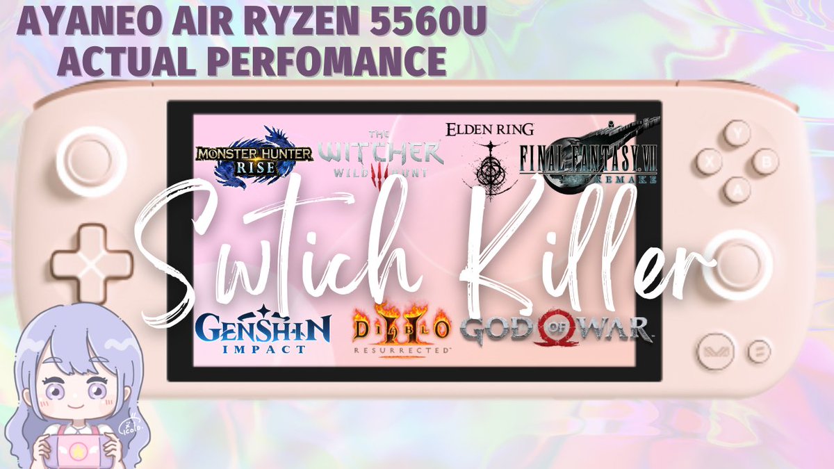 etlandxoxo's tweet image. Do you want to know the actual performance of AYANEO AIR 5560U?  The video is coming out in 3.5 hours.  
#ayaneo #PChandheld #PCgaming #ayaneoair #vtuber #cutegamer #kawaiigamer 

youtu.be/DnYX0YWkm0s