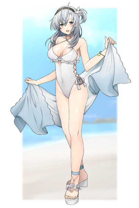 涼月例の水着姿(依頼絵の一部抜粋です!)

#skeb 