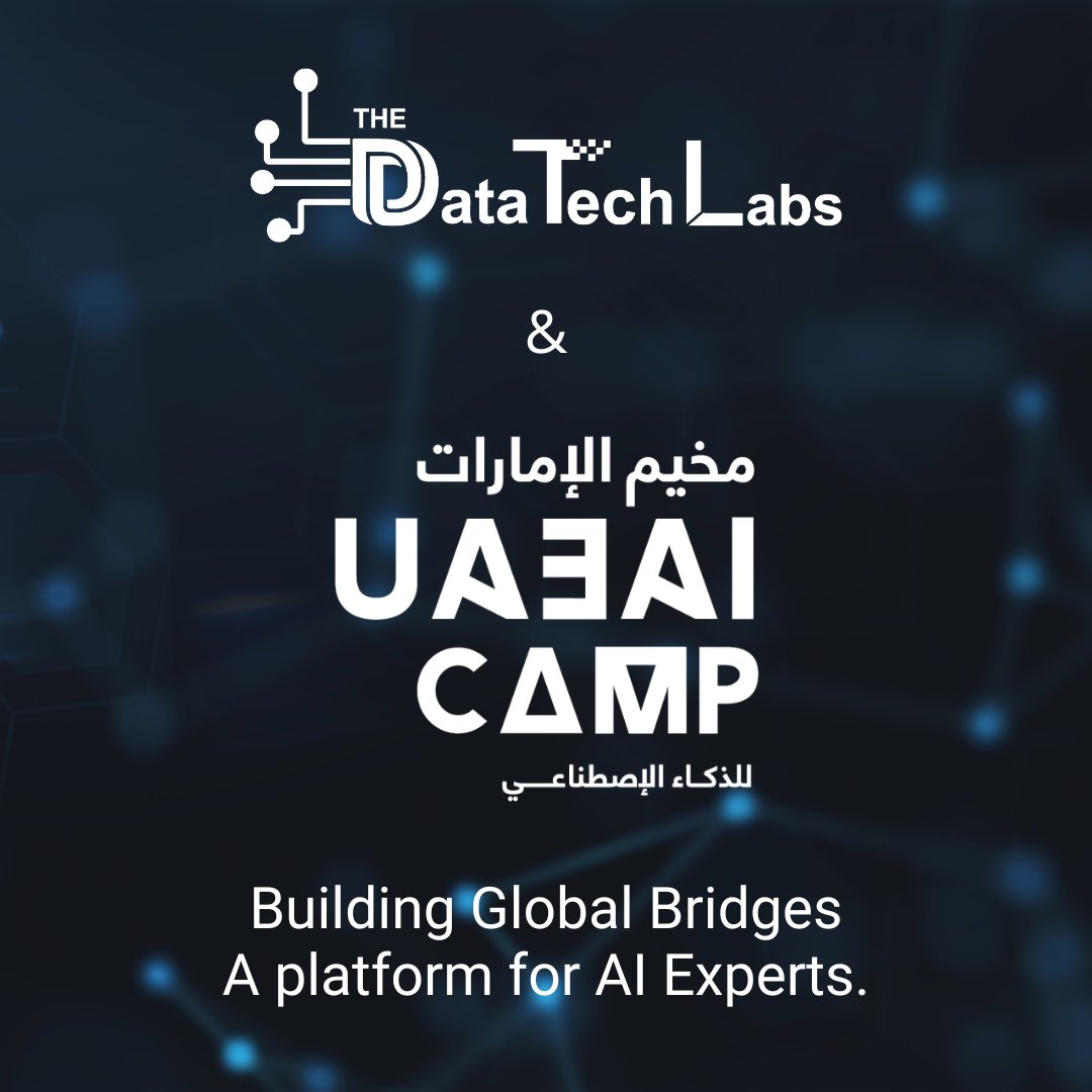 thedatatechlabs's tweet image. We are immensely proud to announce that #thedatatechlabs partnered with @uaeai_2031 
The platform of #UAEAICamp will be the perfect opportunity for #TDTL to train and influence young minds into the new age world of AI.

#thedatatechlabs #summercamp #uaeaicamp #aicamp #uaeai