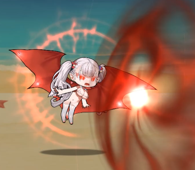 ドラキュリナちゃんのこの全身(身長141cm)使ったハウリングモーションが好きで好きで 