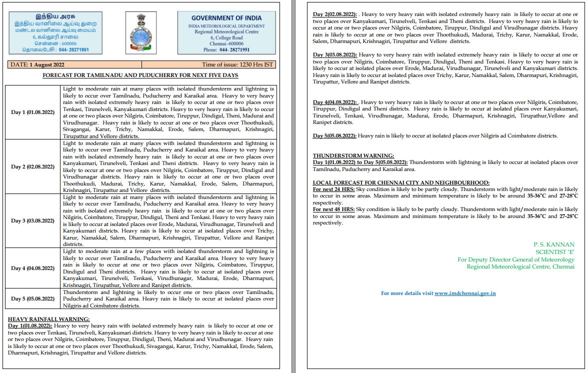 IMD-Tamilnadu Weather (@chennairmc) on Twitter photo 