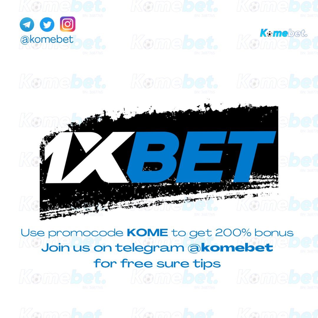 A new session has started! Join our FREE telegram class t.me/komebet for sure expo! Register on 1xBet.ng and use promocode - KOME to get 200% bonus! Let’s make some money! 💰💰 IYKYK #komebet