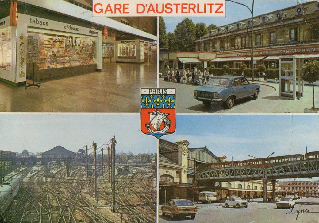 Memoire2cite's tweet photo. 75 PARIS GARE SNCF D´AUSTERLITZ 1975 Voies ferrées - Voitures Renault 4L - Peugeot 504 https://t.co/1EXtwCaurw