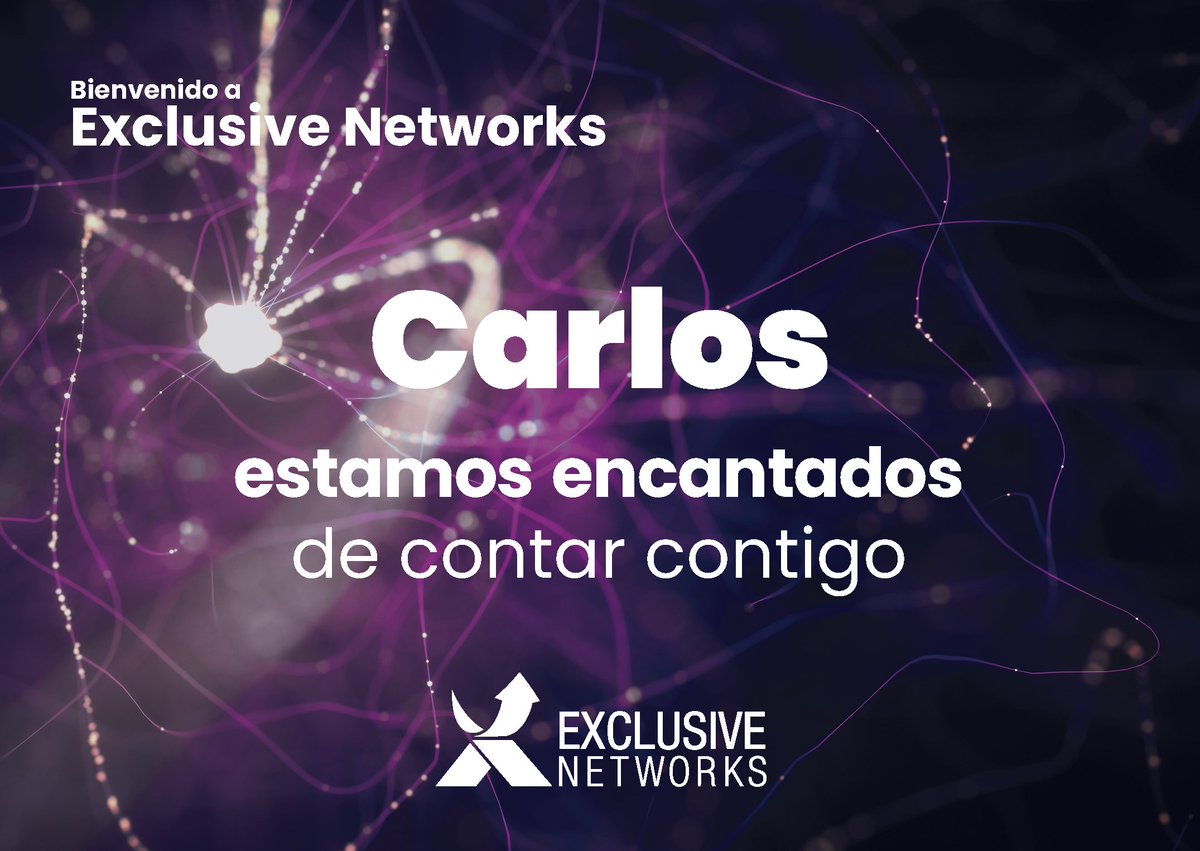 ¡Tenemos un nuevo compañero a bordo! 🛳✨
Estamos más que contentos de contar con un nuevo miembro en el equipo: #CarlosValderrabano se ha unido a Exclusive Networks como Senior System Engineer. ¡Bienvenido!

#ValorExclusive #TeamExclusive