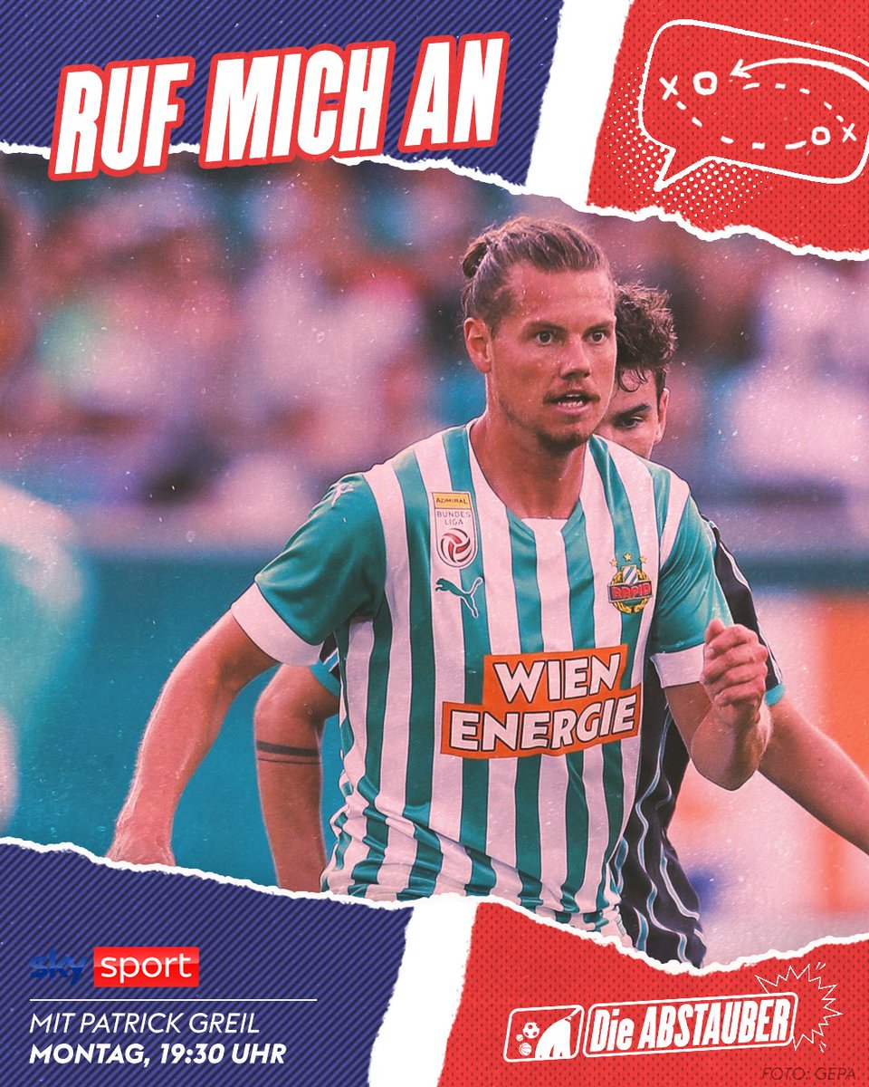 .<a href="/AbstauberDie/">DieABSTAUBER</a> sprechen heute bei "Ruf Mich An"☎️ mit <a href="/skrapid/">SK Rapid</a>-Neuzugang Patrick Greil!

📺 Ab 19:30 Uhr frei empfangbar auf Sky Sport Austria 1 und im Stream auf skysportaustria.at! #dieABSTAUBER #SkyBuliAT #Greil #SKRapid #SCR