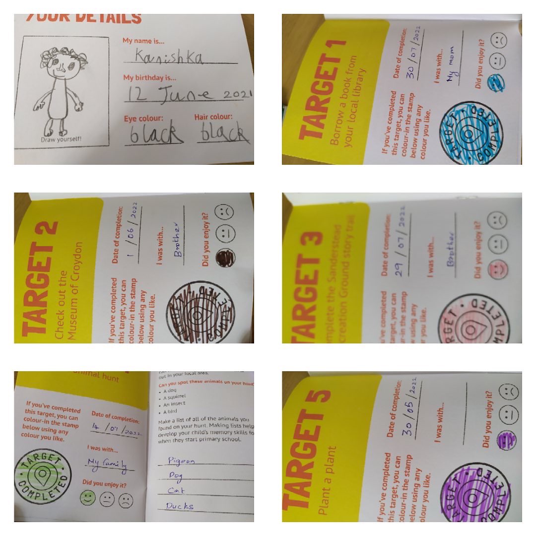 iWellBeing's tweet photo. We love seeing your pictures of our completed passports. Thank you @deepakamalakannan88 so glad they enjoyed the activities in the passport.We have a gift for them at our next Rhyme and Reading session.
#passports #activities #entercompetition #chatplayread #nationaliteracytrust https://t.co/MBZSf3Y40p