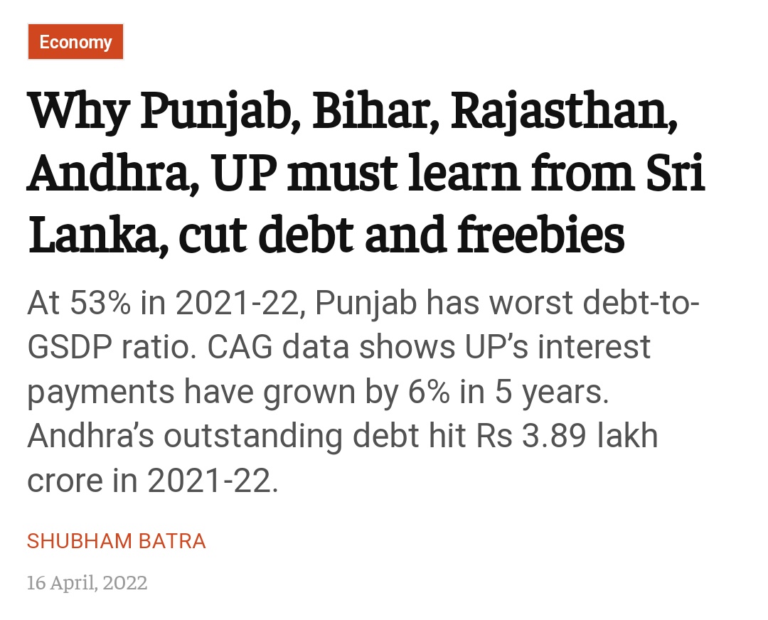 BHKtweets's tweet photo. GDP to Debt Ratio
Punjab : 53%
Gujarat : 21%

Self sufficient Gujaratis don't want free Revdis.
Gujaratis don't want Gujarat to be Srilanka. Get lost Kejriwal.
#GoBackKejriwal https://t.co/7gn4Hojad6