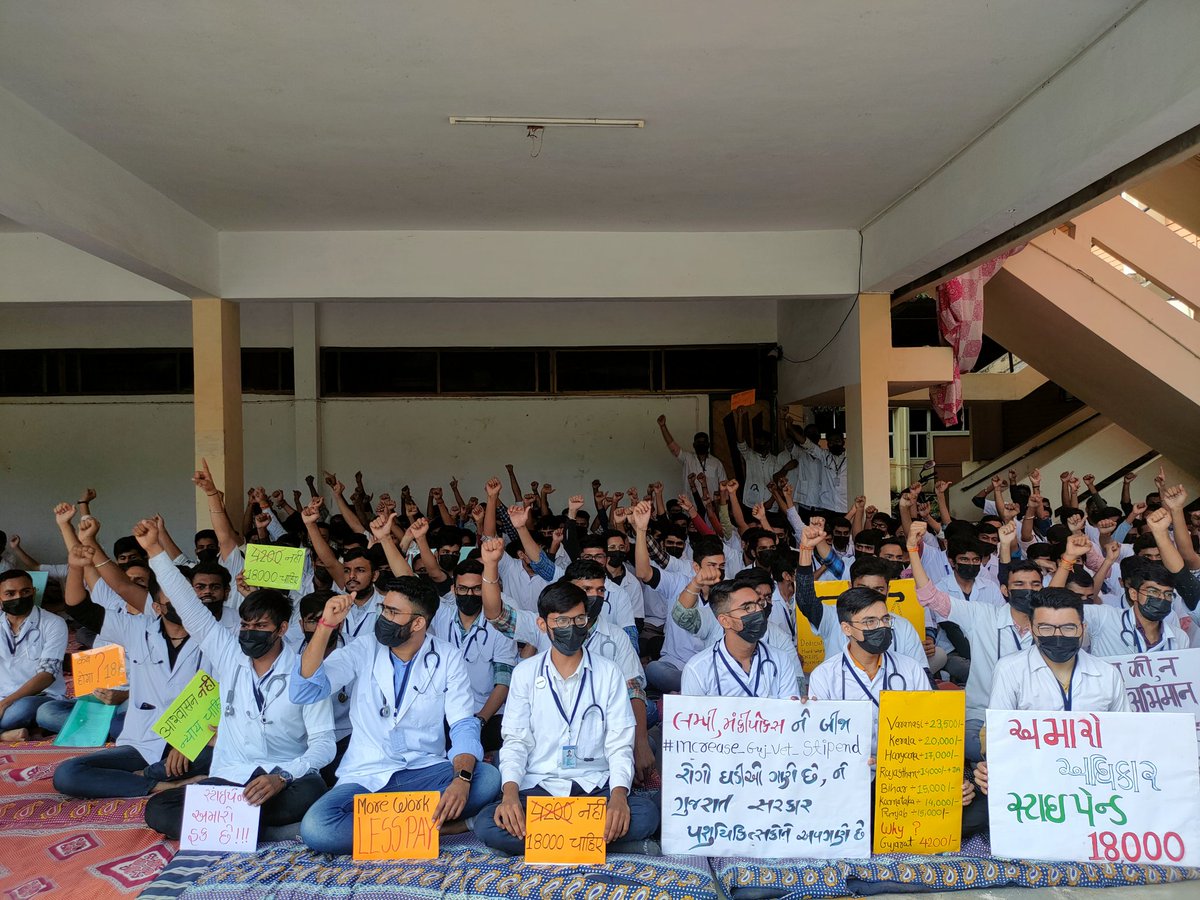 Stop insulting us by paying ₹4200 as 'Stipend'
We need Change!!💪

We demand ₹18000 stipend
#Increase_Guj_Vet_Stipend
#Guj_vet_union

<a href="/PMOIndia/">PMO India</a> <a href="/CMOGuj/">CMO Gujarat</a>
<a href="/RaghavjiPatel/">Raghavji Patel</a> <a href="/sanghaviharsh/">Harsh Sanghavi</a>
<a href="/PRupala/">Parshottam Rupala</a> <a href="/KanuDesai180/">Kanu Desai</a>
@DivyaBhaskar
<a href="/sandeshnews/">Sandesh</a>