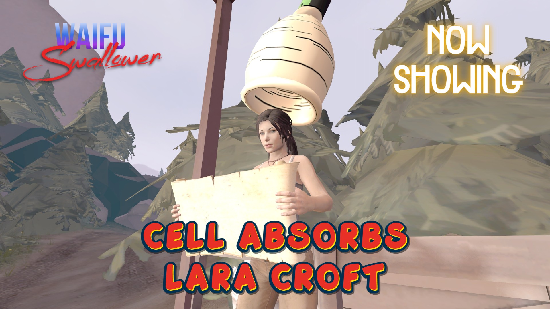 WaifuSwallower on X: Cell absorbs Lara Croft is finally on Youtube:  t.coaoCBxXk2fL Thumbnail below. #cellvore #cellabsorbs #vorephilia  #voreart #vore t.co9wWAz3xpuj  X
