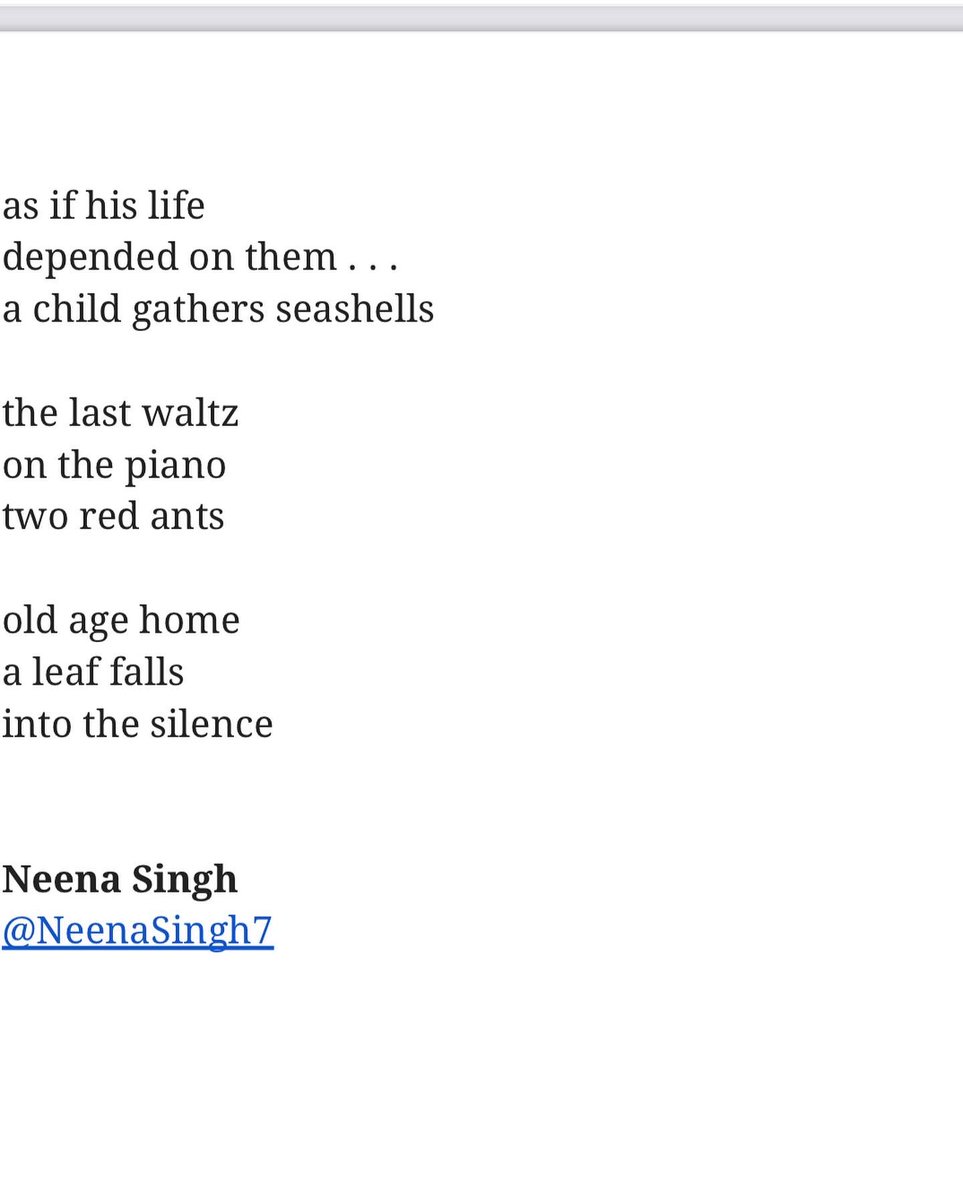 NeenaSingh7's tweet image. #failedhaiku-a journal of English #senryu, Volume 7, #issue80 is out—a bumper 200 plus page beautiful issue. Grateful to @KellySauvage Moyer, &amp;amp;  @michaelrehling and @bcrickert for featuring my three senryu. Congratulations to all featured poets. 

haikuhut.com/FailedHaikuIss…