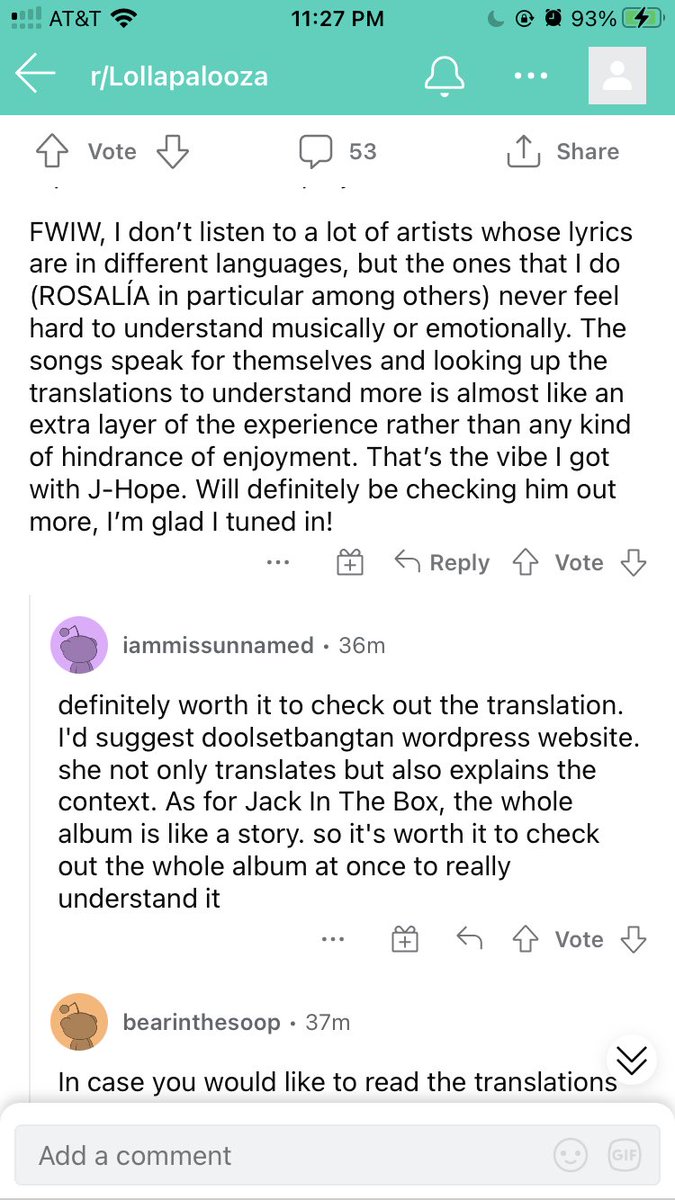 Pheeeeeeeebs1's tweet photo. Look at what locals say about Jhope’s stage! He did so well! 🥺 https://t.co/7b4J3j2SeE