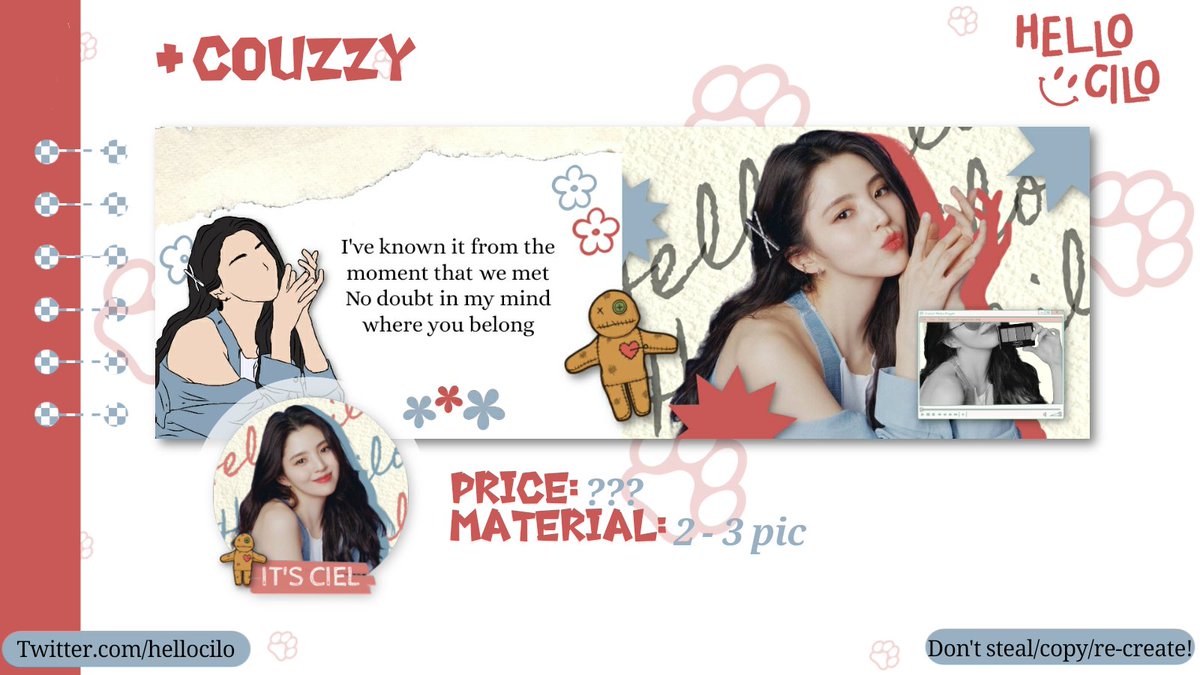 hellocilo's tweet image. RT buat dapetin layout COUZZY🎉