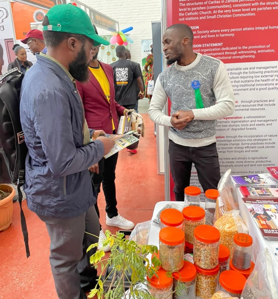 caritaszambia's tweet photo. #localseed systems have eroded, with a grave impact on food production. Much needs to be done to ensure that seed banks are established in rural areas for #sustainable #foodsecurity come to @caritaszambia Jubilee Hall stand 36. Learn about traditional seed varieties. https://t.co/9WP98lSc1S
