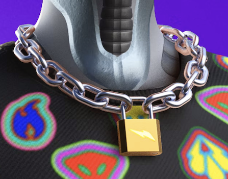 pinkmustachenft's tweet photo. PREORDER: #PinkMustache #PadlockNecklace
Price: 30Eth
Forged by Artisans @RTFKT. Comes with 3D files. https://t.co/QPXc2qS9Fu