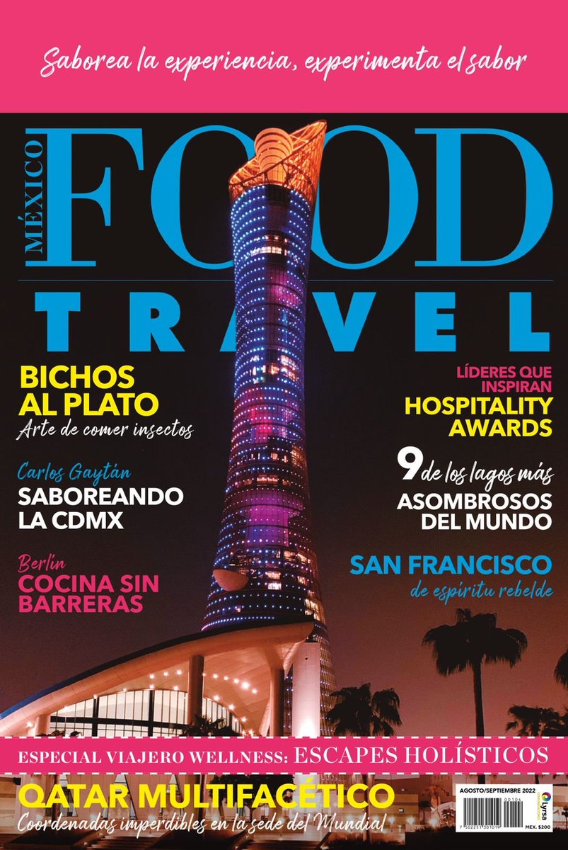 FoodandTravelMX's tweet photo. ¡Recibe nuestra revista en la puerta de tu casa! En la edición agosto-septiembre podrás conocer por qué Qatar es un destino multifacético y disfrutar el especial Viajero Wellness. ¡Elige tu plan de suscripción ahora y aprovecha un descuento especial! 

➡️https://t.co/6KtCOfaN5X https://t.co/opZ2hS9cWd