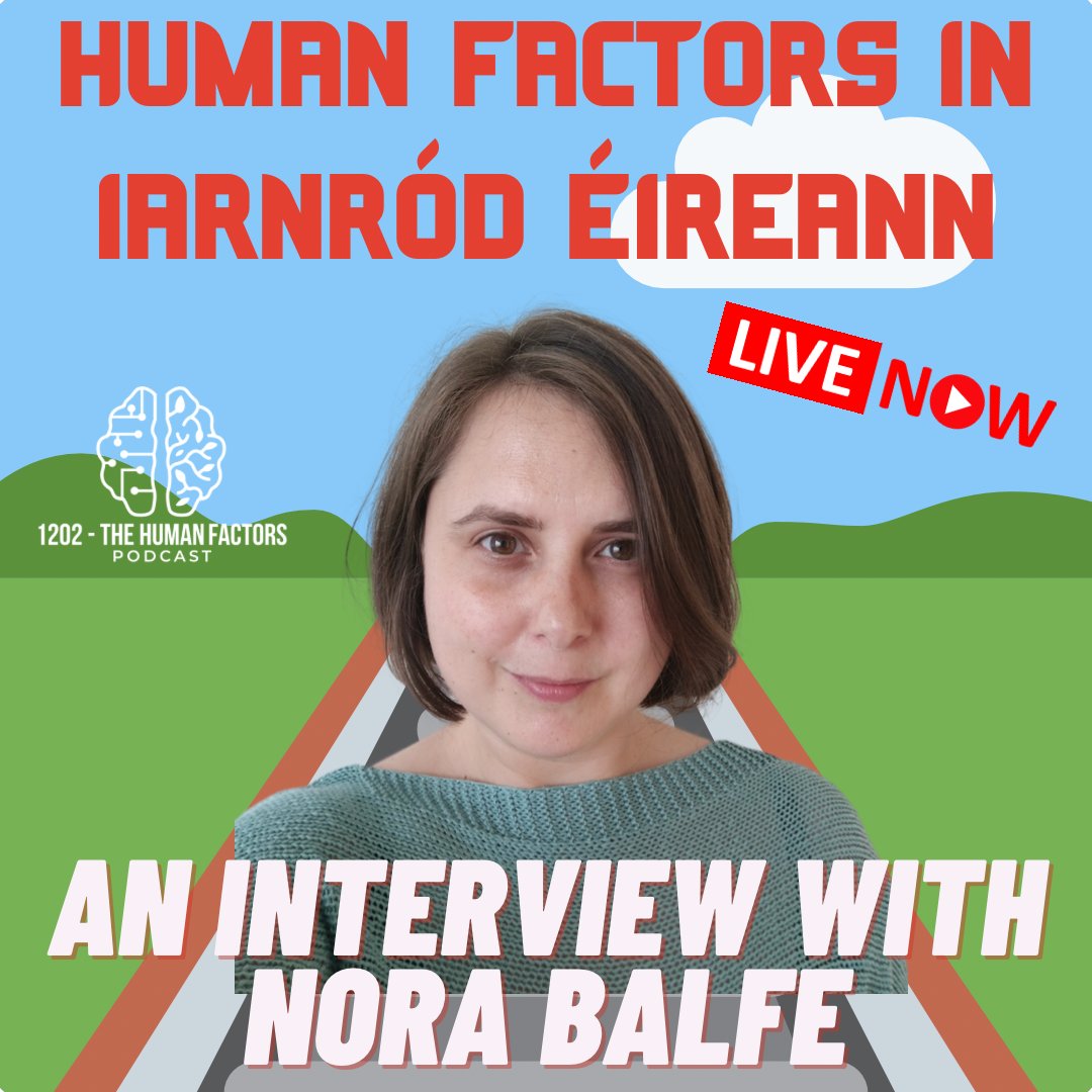Baz_k's tweet image. LIVE NOW:  An insightful interview with Nora Balfe about the broad range of #HumanFactors inputs in Irish Rail, from investigations to Human Factors Integration #HFI and a bit of #SPADS!

1202podcast.com/nora-balfe