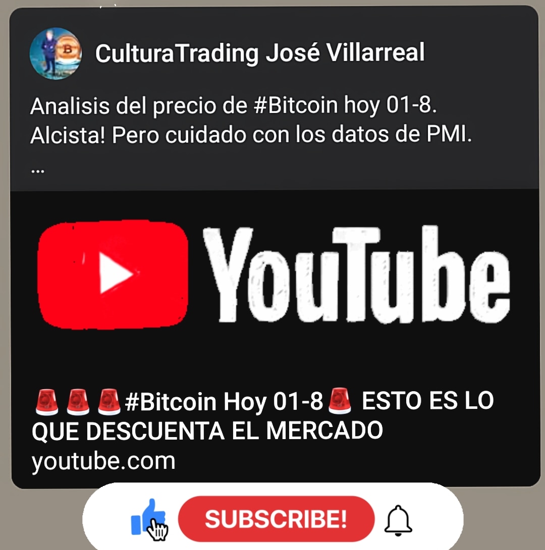 culturatrading's tweet photo. Analisis del precio de #Bitcoin hoy 01-8. Alcista! Pero cuidado con los datos de PMI.
🚨https://t.co/MEEh24RIht
#tradingespañol #tradingspanol #tradingvenezuela #tradingcolombia #binancevenezuela #binancep2p #binancecoin #binancebitcoin #Solana #Cardano #ethereum https://t.co/te0mbGRN4g