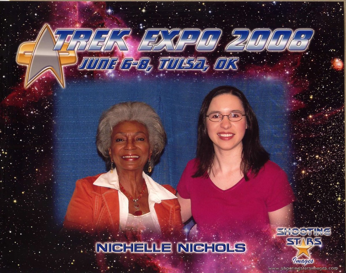 sqlenergy's tweet image. I was SO EXCITED to meet Nichelle Nichols for the first time in 2008 in Tulsa and then again in Vegas and then in Dallas!!! She positively impacted millions!!! RIP #StarTrek #StarTrekTOS