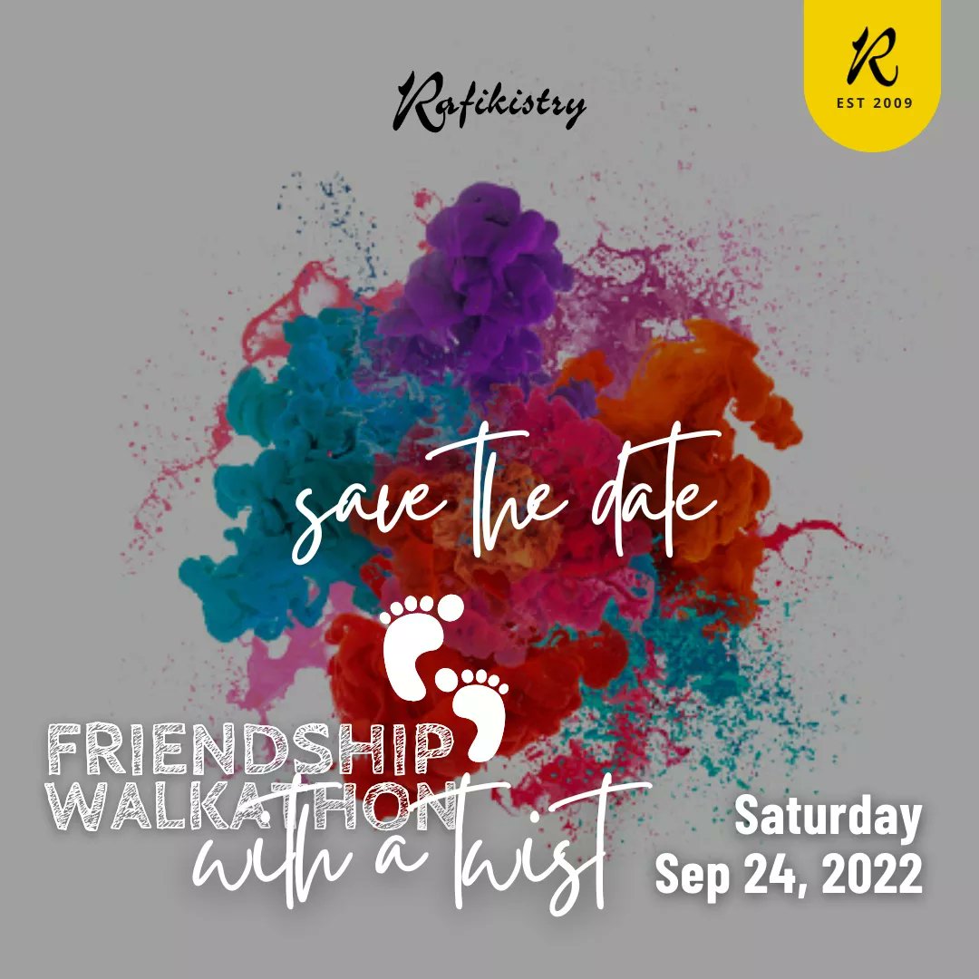 Rafikistry's tweet photo. // ... It Won't Be August But It'll Be The #FriendshipWalkathon🚶 With A Twist. Who Wants To Guess The Twist? 

As Details Continue To Unfold, Start Putting Together Your Squad And #LetsDoThis 💪

#MOVE 🚶 #Songa 🚶 
#RafikistryTLC 

#EngageEquipEnvision | #ReachTeachUnleash

2/2 https://t.co/HCzLE48AQn