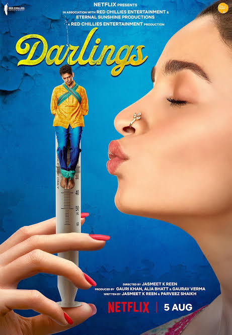 Whole world will outrage if you reverse the gender in this poster of #DarlingsOnNetflix 

Looks like <a href="/RedChilliesEnt/">Red Chillies Entertainment</a> promoting &amp; defending violence on men. 

Such content should be Ban. <a href="/netflix/">netflix⁷</a> 

#BanDarlings