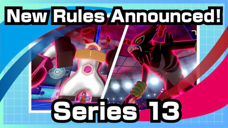 SerebiiNet's tweet photo. Serebii Update: Pokémon Sword &amp; Shield Ranked Battle Series 13 rules announced. Allows all Legendary and Mythical Pokémon with no restrictions.  
Runs from September 1st through October 31st
Details @ https://t.co/gDbXkHSvkT
#PlayPokemon https://t.co/p87JJLNPpI