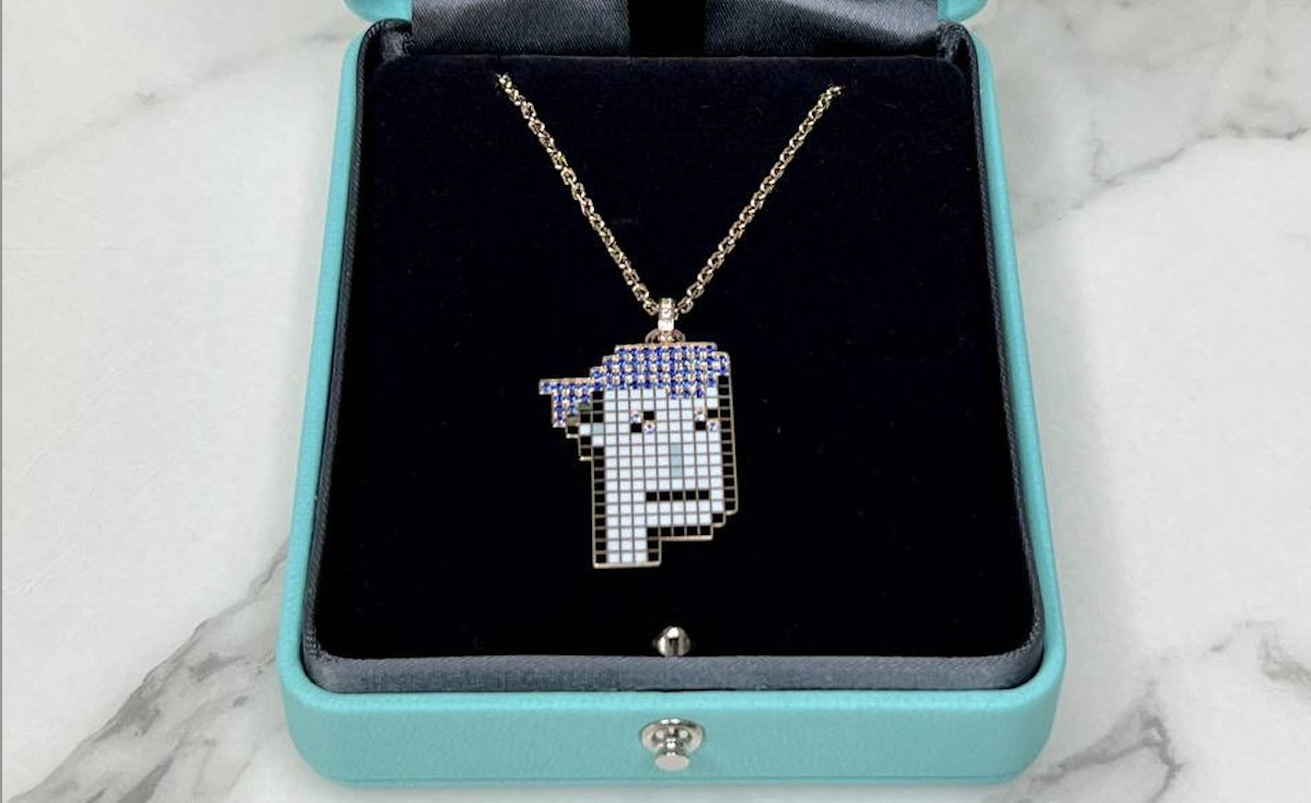 Deqoded's tweet photo. Jewelry Brand Tiffany and Co. unveils $50K CryptoPunk Necklaces https://t.co/I4YwhXsE42