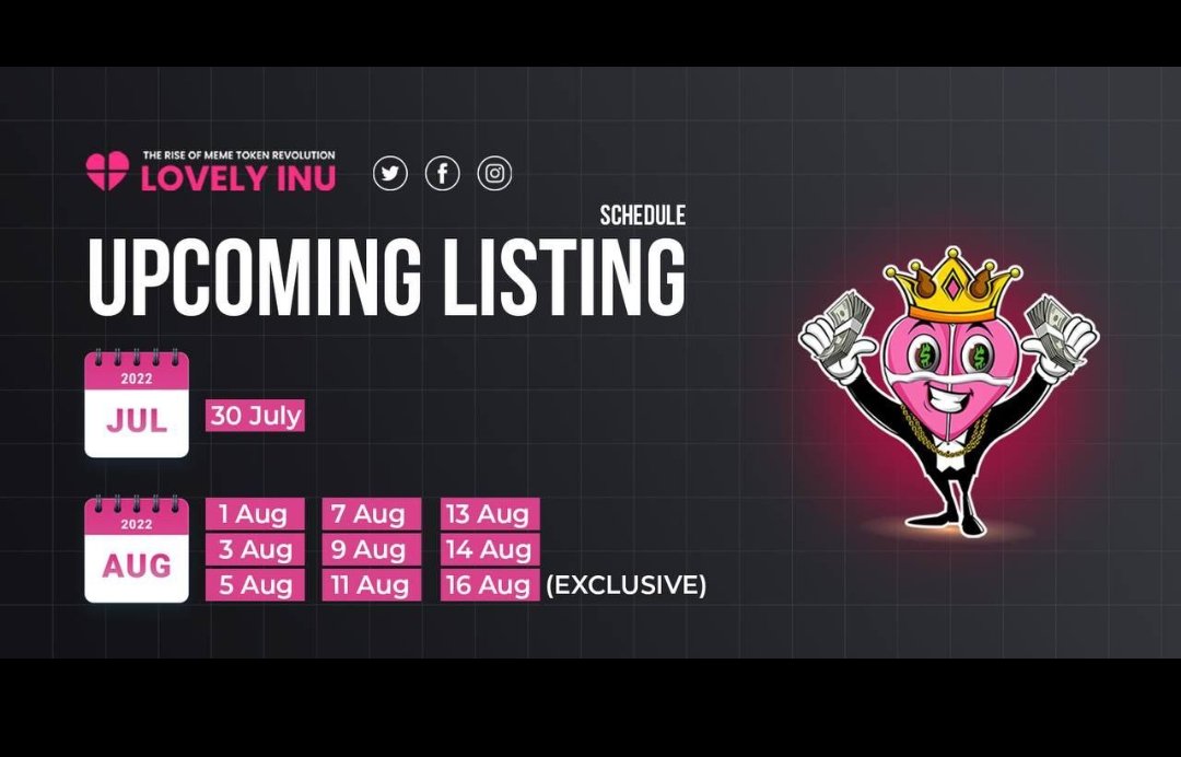 Himanissh5's tweet photo. It's a new ATH for lovely🎉🎉
Yet more to come in coming days with multiple exchange listing on the cards
@lovely_impulse 
#LovelyINU #lovelyinuarmy #lovelyinufinance #ETH #cryptocurrencies #1000xgem #binance #BSC #Bitcoin #ADA https://t.co/n2Ddjpqt6i