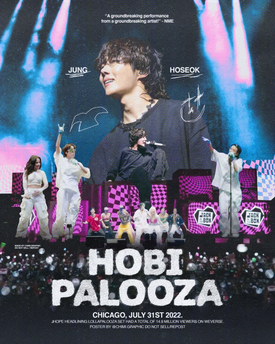 chimigraphic's tweet photo. #HOBIPALOOZA making history💜 https://t.co/F28ckk6eAO
