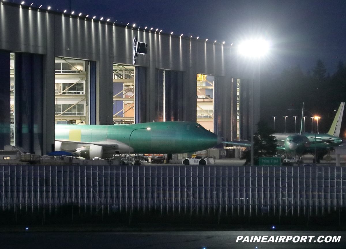 mattcawby's tweet photo. 747-8F line 1572 for Atlas Air was rolled out of the factory tonight https://t.co/0fqwT1HKsV