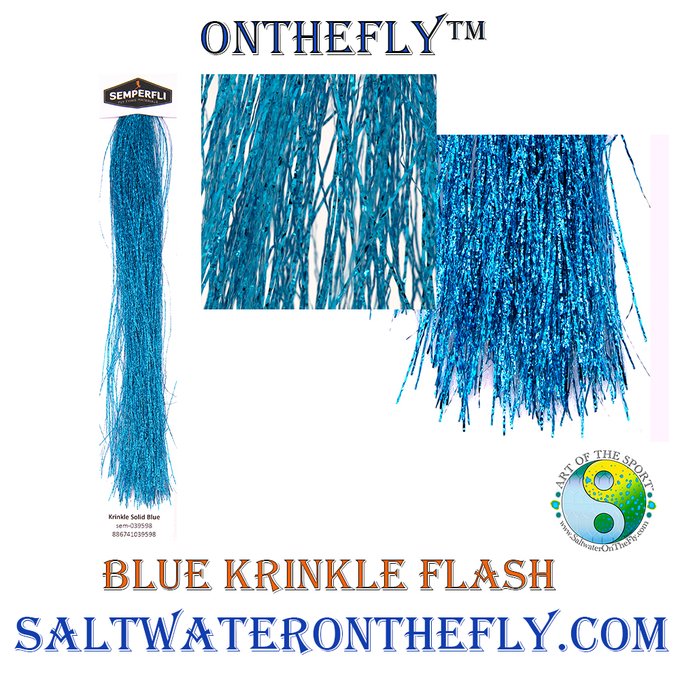 Saltwateronfly's tweet photo. Blue Krinkle Flash
Perfect accent on any bait fish pattern
https://t.co/JzIPjsS3hV

:
#flytying #flyfishing #saltwaterflyfishing #inshorefishing #tarponflies #permitfishing #snookfishing #pikefishing #muskiefishing #bassfishing  #semperfli https://t.co/iWe9aeEzFD