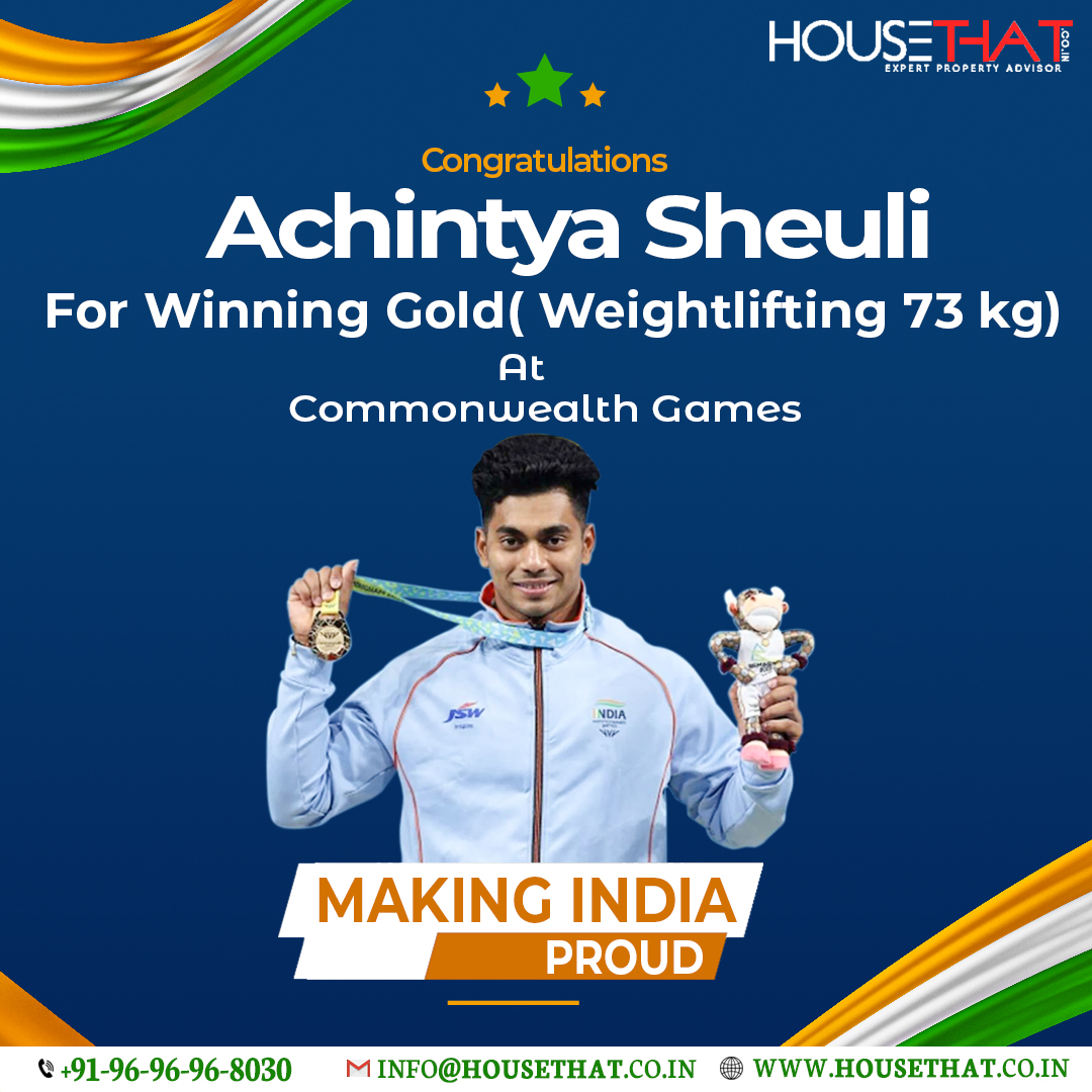 HouseThat2's tweet photo. Heartiest Congratulations to Achintya Sheuli for Making India Proud By Winning GOLD Medal in #weightlifting in #CWG 2022, held at #Birmingham.
#CWG2022 #india #CommonwealthGames2022 #CWG22 #CommonwealthGames #Achintyasheuli #Birmingham2022 #CommonwealthGames22 #housethat https://t.co/U0NoZHRx6T