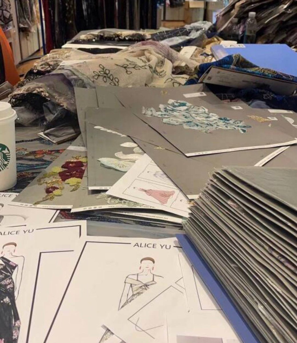 Catalintsq's tweet image. A day in the life of a fashion designer