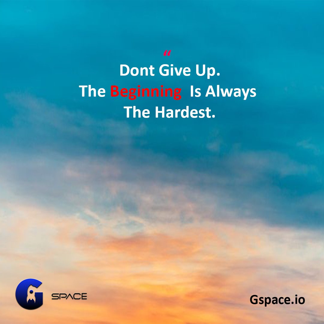 GSpaceToken's tweet photo. Don't Give Up. The Beginning Is Always The Hardest.

🚀You'll Fly In Air With GSPACE

Don't Miss It!

Buy On,
Metamask &amp; TrustWallet

PURCHASE GSPA TOKEN

https://t.co/1RglmEWUJC https://t.co/pDB35mgEHe