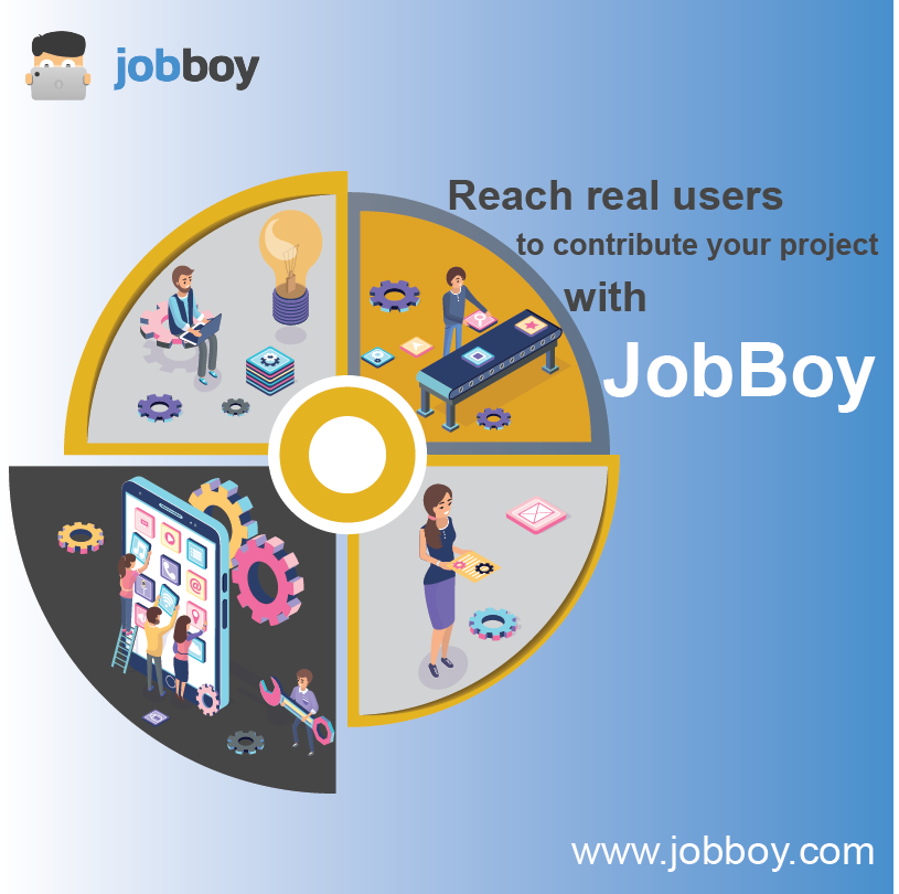 Jobboycom's tweet photo. Create custom tasks on JobBoy to reach real users to contribute to your micro jobs project development. https://t.co/gYcaqCrnj4 #project #content #academic #article #post #earnmoneyonline #jobboy #onlineusers #realusers  #research https://t.co/W7QCoVBTHE