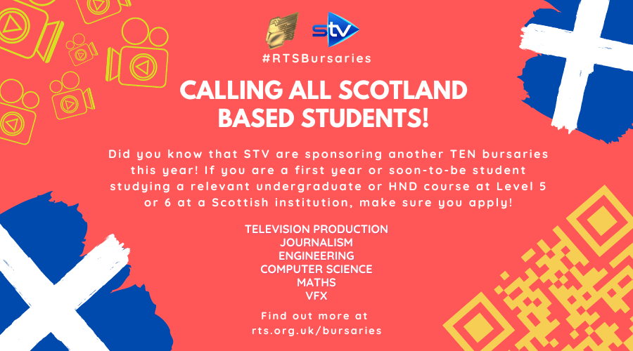 hottapmedia's tweet photo. Students in Scotland, you now have until 30th September to apply for the RTS Bursary - get funding to support your ambitions #RTSBursaries #filmandtv #scottishstudent https://t.co/GBqLbLG8h1