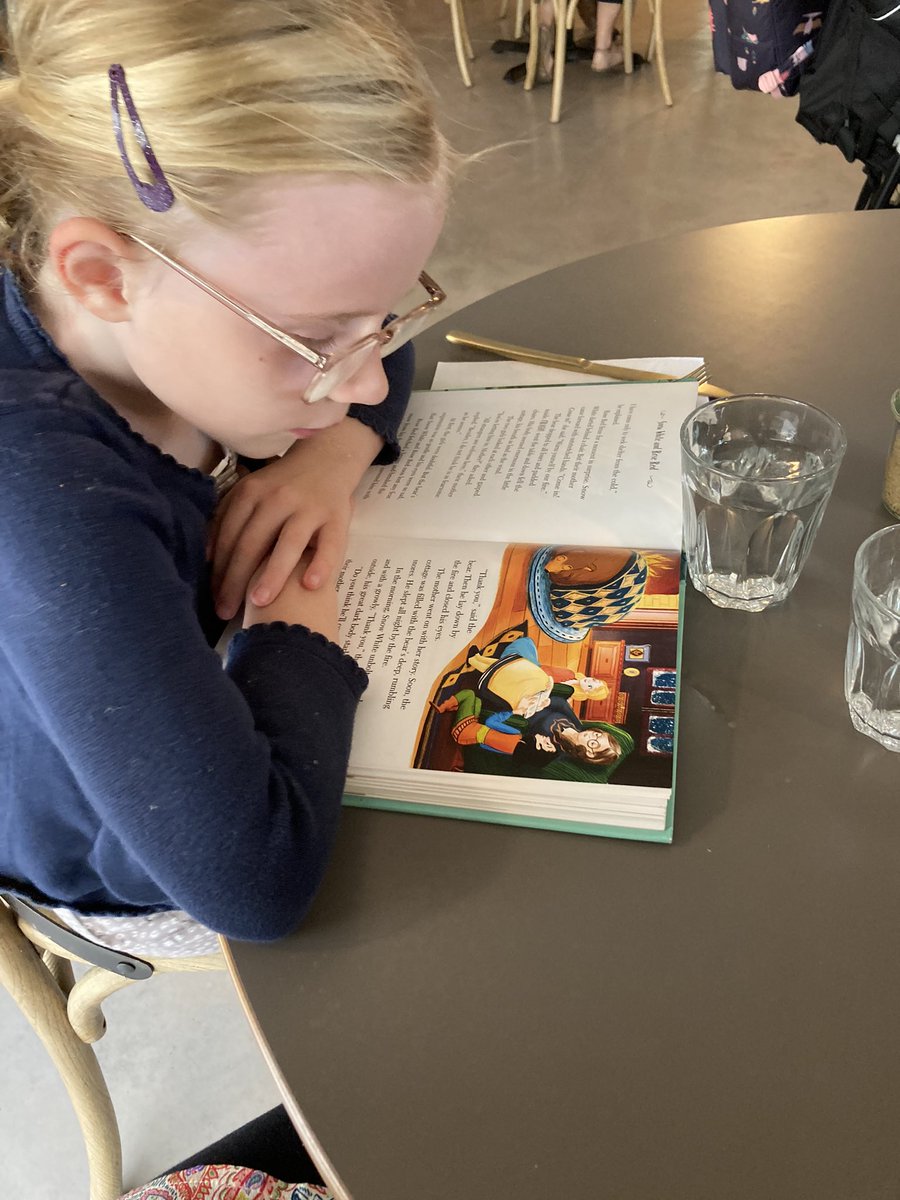 VisionBrightEd's tweet photo. Feeling proud of my daughter. She struggles with reading. She fell in love with The chocolate cake poem because it made her laugh. This holidays she has set herself a goal to become a book worm. Book suggestions welcome, especially if they will make her laugh! @MichaelRosenYes https://t.co/jiel8r1O5j