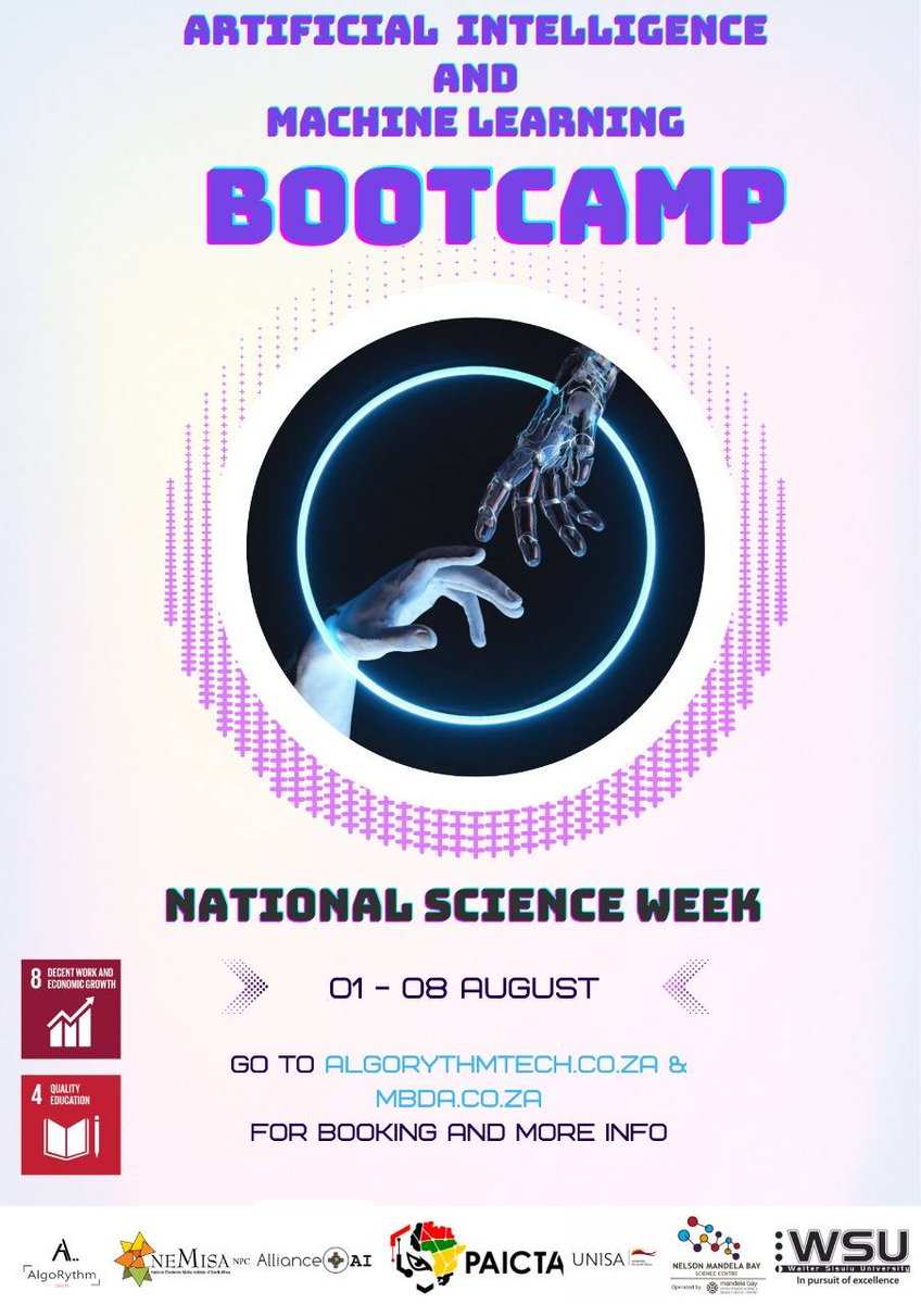 #NSW2022‼️
As one of our objectives focuses on Creating a scientific and Technology literate society, #AlgoRythmTech and the following experts will be making sure that we produce quality for our Bootcamp Training for youth.