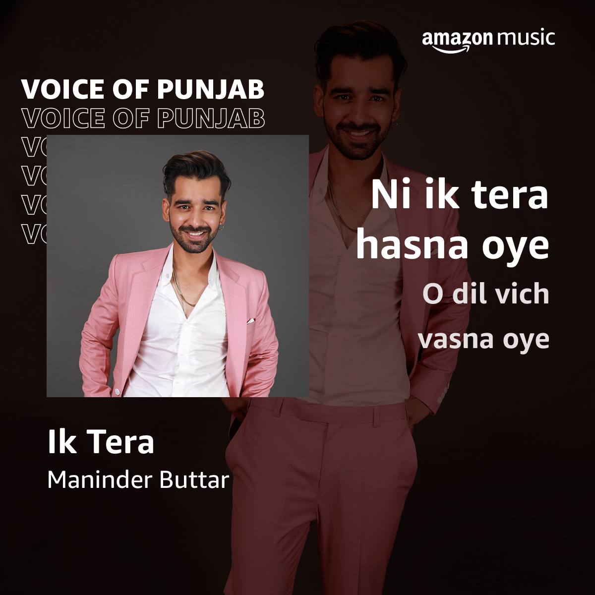 AmazonMusicIN's tweet photo. Saanu te rang miliya with the ultimate sakha, #ManinderButtar ๐ซถ
Celebrate #HappyBirthdayManinderButtar with us at ๐ง https://t.co/umIj4ed8DF
#IkTera #Sakhiyaan https://t.co/jQqD98jDFs