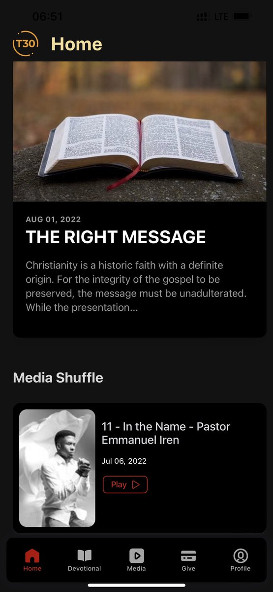 pst_iren's tweet photo. In case you’re wondering what #t30app is and why it’s trending, it’s a prayer and Bible study app (both on android and iOS) with incredible features like

- daily live prayers via audio live stream
- daily Bible study guide
- daily Bible reading

iOS link:
https://t.co/hpaND8mlaz https://t.co/Oo2204LaCo