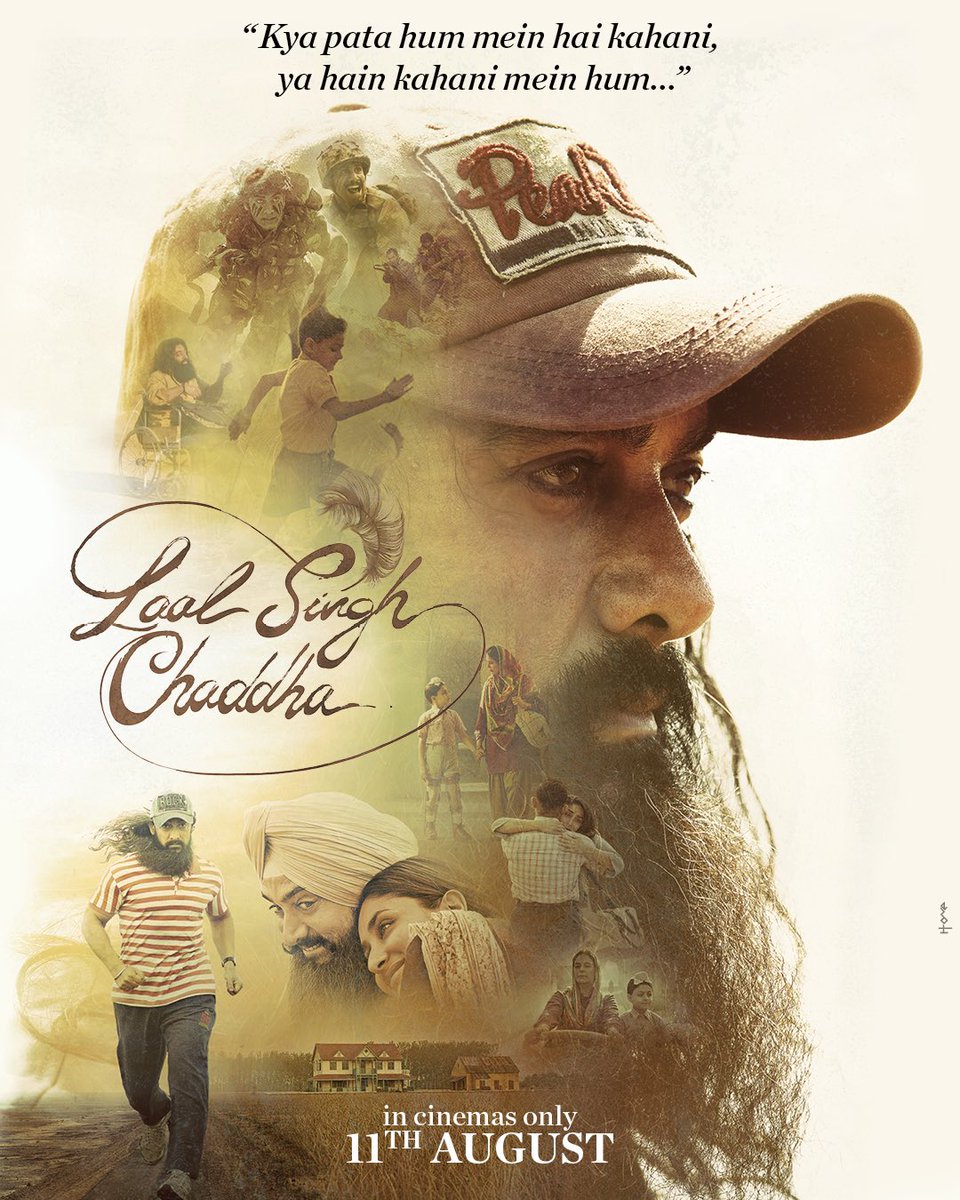 SumitkadeI's tweet photo. New poster of #LaalSinghChaddha .. Film releasing on 11th August worldwide..  #AamirKhan https://t.co/lbeVbICihN