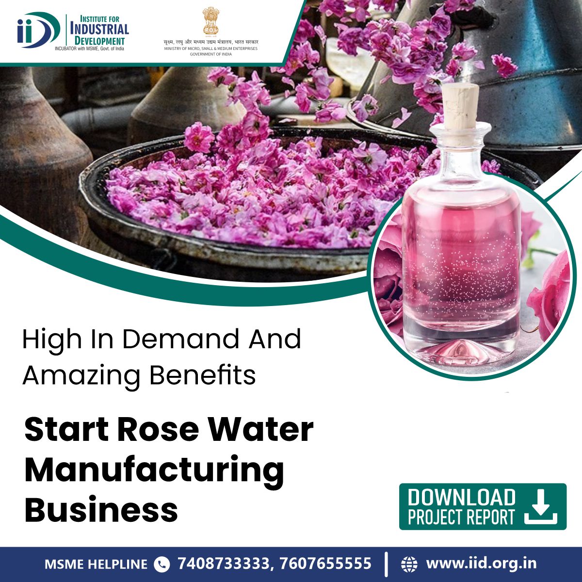 IIDIncubator's tweet photo. A business with a lot of benefits. Download the Rose Water Project Report and get detailed information about this business.
Download Project Report- https://t.co/bkxPshY4dW
.
.
.
#ProjectReport #BusinessProjectReport #RoseWaterBusiness #BusinessIdea #IID #IIDForEntrepreneurs https://t.co/3hiv5T2HUj