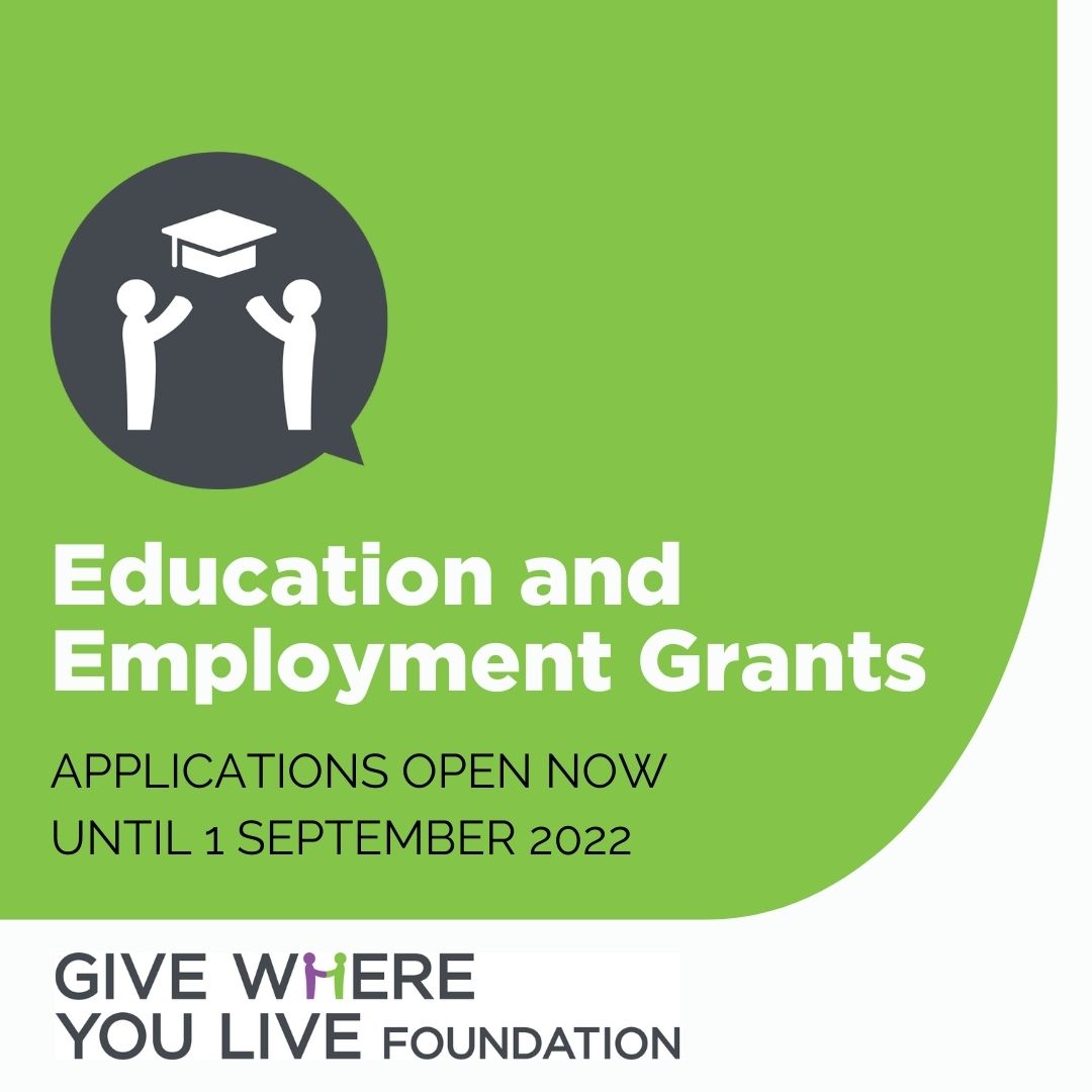 The Foundation is excited to announce that applications for the 2022 Education and Employment Grant round open today! 
   
To find out more and apply for a grant visit bit.ly/3ONQTin