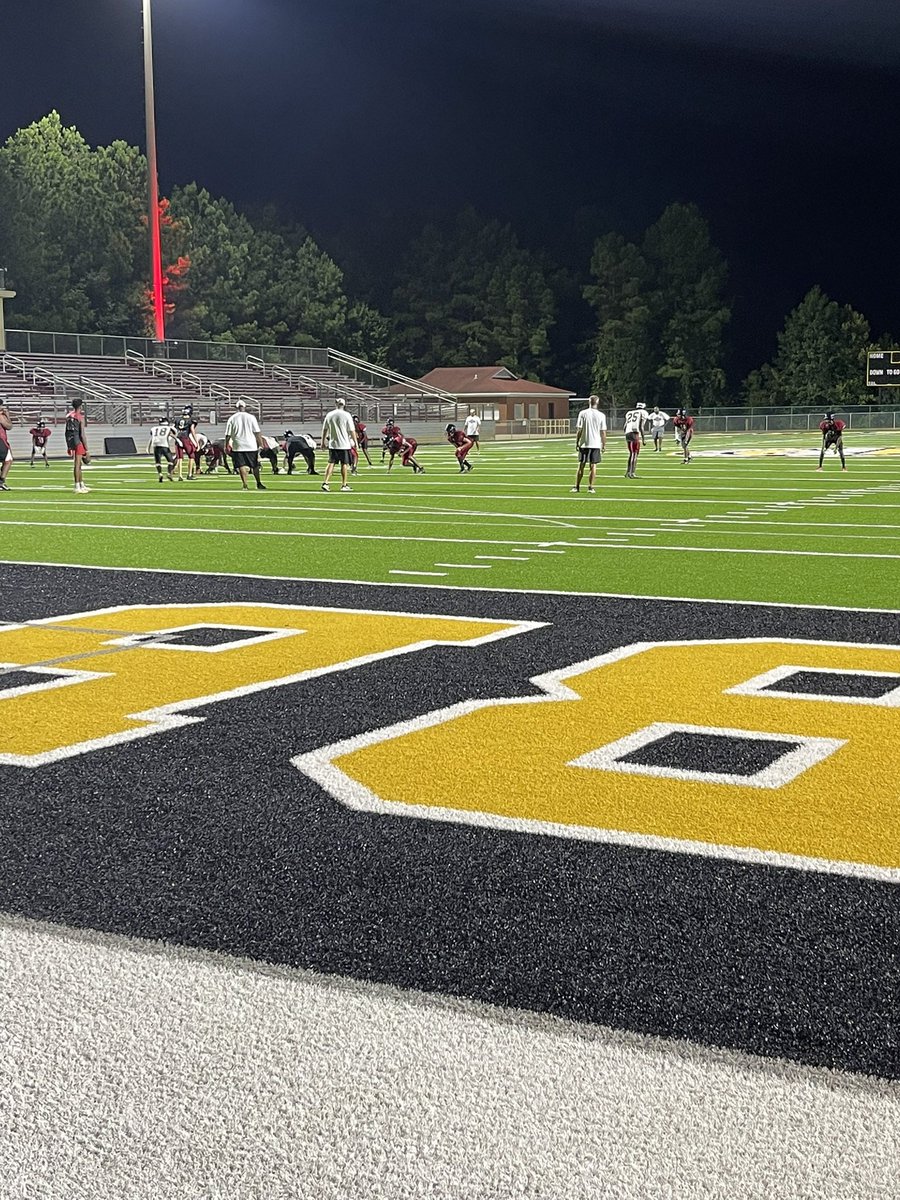 Are you ready for some football?  Great super early morning practice! You got to love it!  Good job Howard Huskies! #Built4Bibb