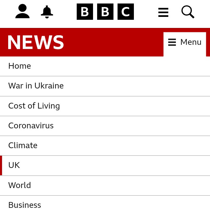 Alan_S_Morrison's tweet photo. Those 4 new main Menu items on the BBC News website say so much about life in 2022.
Here's hoping they can be resolved equitably in time &amp; become less newsworthy.
#LifeIn2022 https://t.co/29n3Z5Tndc