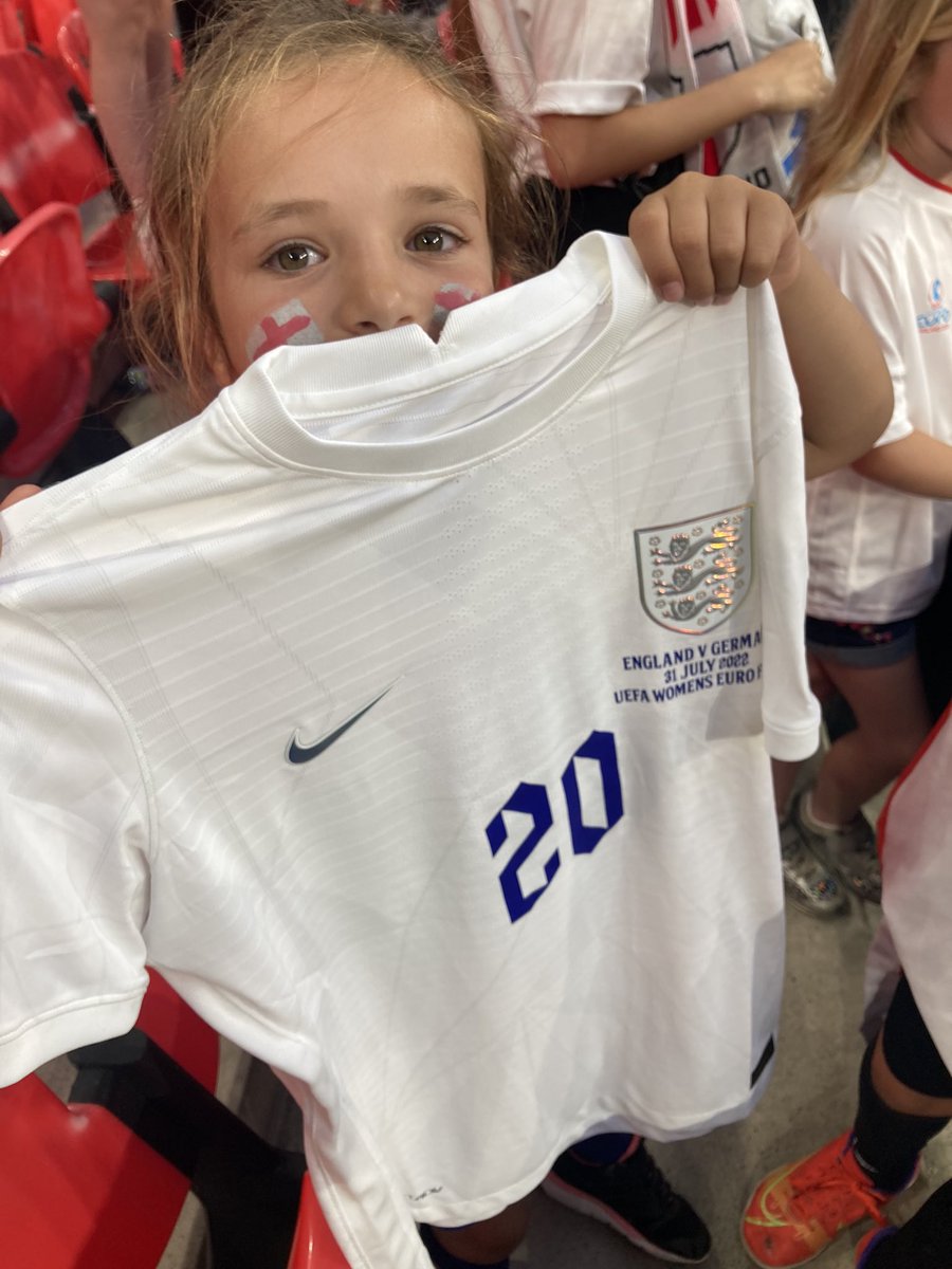 Thank you <a href="/ellatoone99/">Ella Toone</a> - you are a Champion!! Congratulations. 🏆 

Our little baller has woken up very happy this morning, after an inspiring month of footy and a night of dreams…