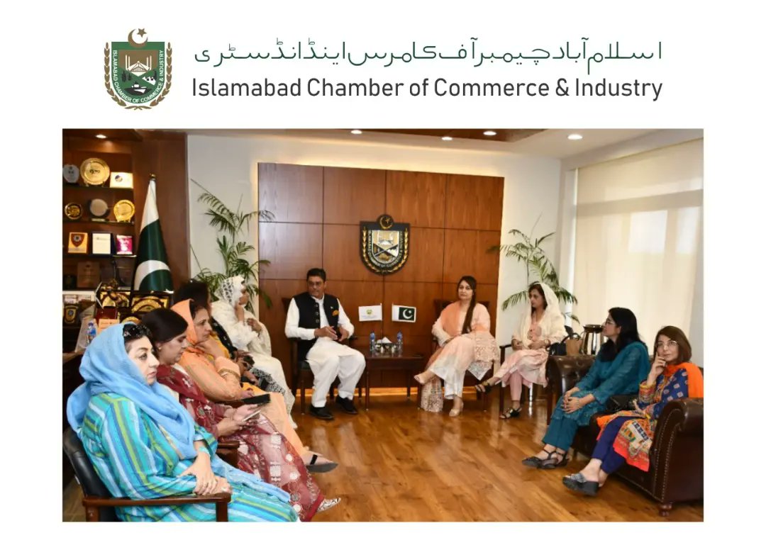 IslamabadCCI's tweet photo. Islamabad Chamber of Commerce &amp; Industry (ICCI) has signed MOU with Rawalpindi Women Chamber of Commerce &amp; Industry to work together to resolve the key issues of women entrepreneurs
#ICCI #shakeelmunir #muhammadfaheemkhan #jamshaidakhter #RWCCI #Govtofpakistan #Women #Empowerment https://t.co/cVjG0L1PjB